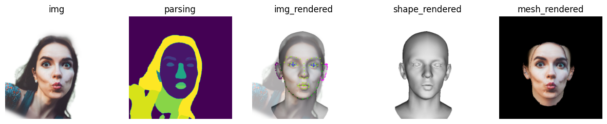 Single-image FLAME fitting